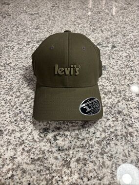 Levi's Olive Baseball Cap with Raised Logo